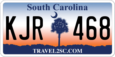 SC license plate KJR468