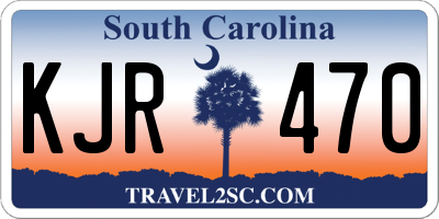SC license plate KJR470