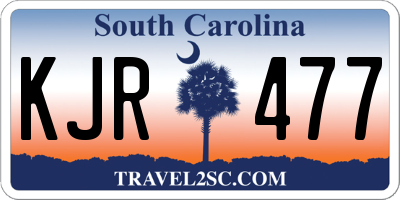SC license plate KJR477