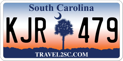 SC license plate KJR479