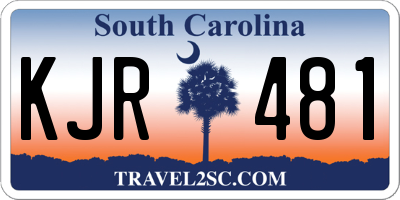 SC license plate KJR481