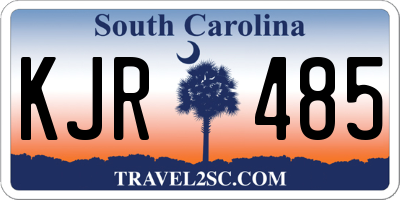 SC license plate KJR485
