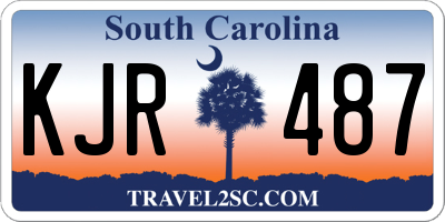 SC license plate KJR487