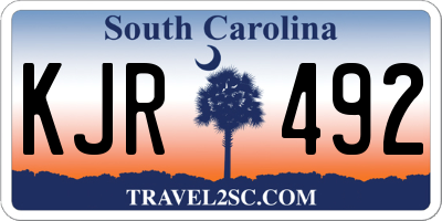 SC license plate KJR492