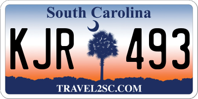 SC license plate KJR493