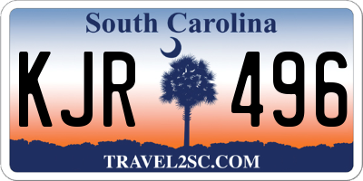 SC license plate KJR496