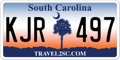 SC license plate KJR497