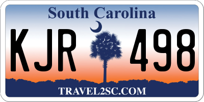 SC license plate KJR498