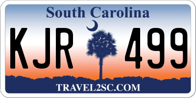 SC license plate KJR499