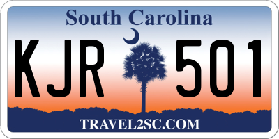 SC license plate KJR501
