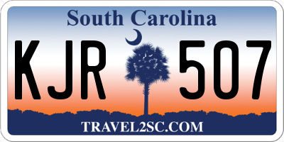 SC license plate KJR507