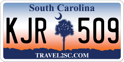 SC license plate KJR509