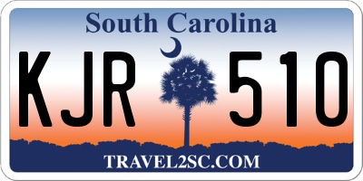 SC license plate KJR510