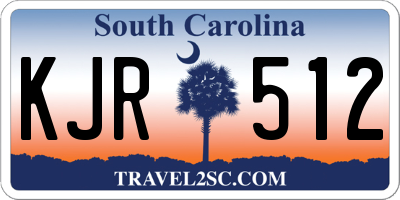 SC license plate KJR512
