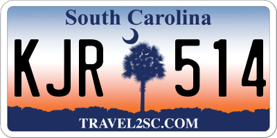 SC license plate KJR514