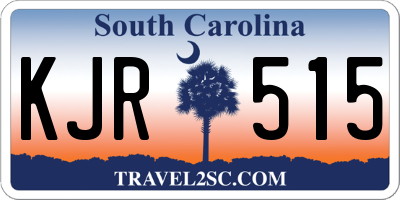 SC license plate KJR515