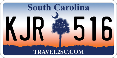 SC license plate KJR516