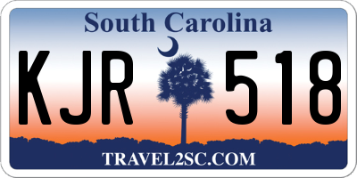 SC license plate KJR518
