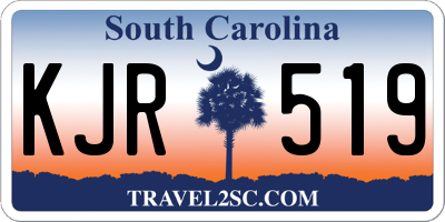 SC license plate KJR519