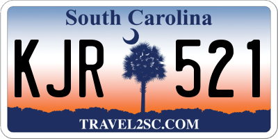 SC license plate KJR521