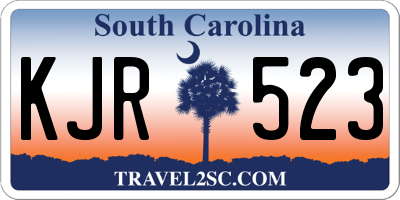 SC license plate KJR523
