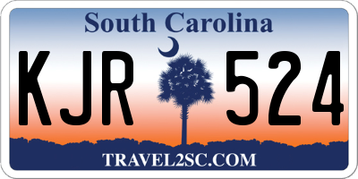 SC license plate KJR524