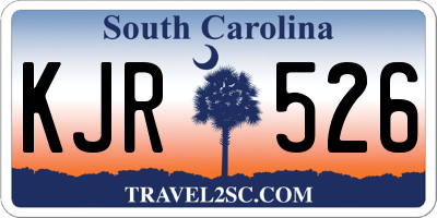 SC license plate KJR526