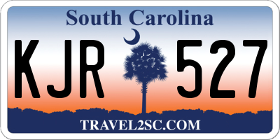 SC license plate KJR527