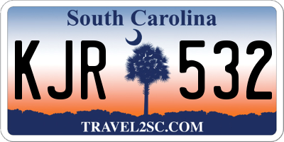 SC license plate KJR532