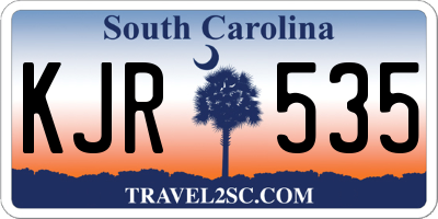 SC license plate KJR535