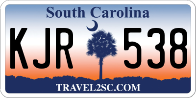 SC license plate KJR538
