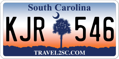 SC license plate KJR546