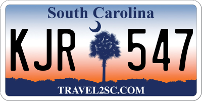 SC license plate KJR547