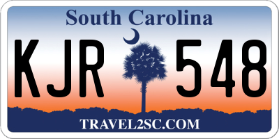 SC license plate KJR548