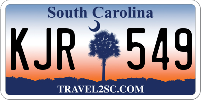 SC license plate KJR549