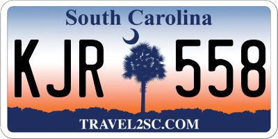 SC license plate KJR558