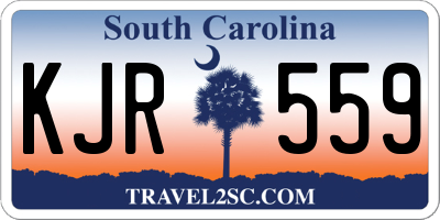 SC license plate KJR559