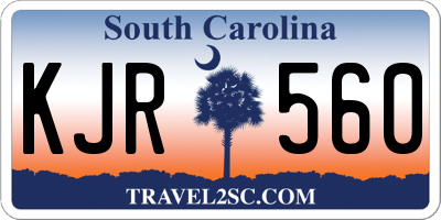 SC license plate KJR560
