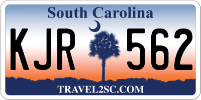 SC license plate KJR562