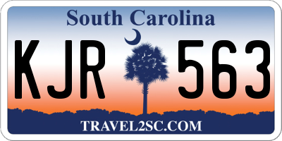 SC license plate KJR563