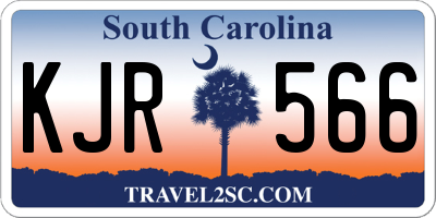 SC license plate KJR566