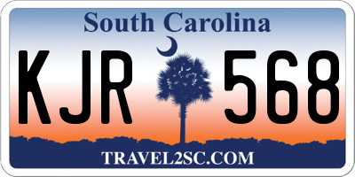 SC license plate KJR568