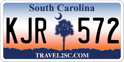 SC license plate KJR572
