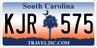 SC license plate KJR575