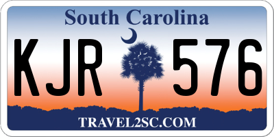 SC license plate KJR576