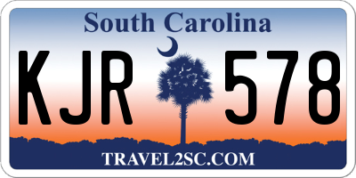 SC license plate KJR578