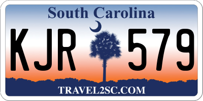 SC license plate KJR579