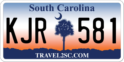 SC license plate KJR581