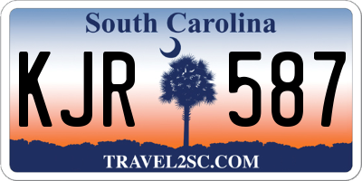 SC license plate KJR587