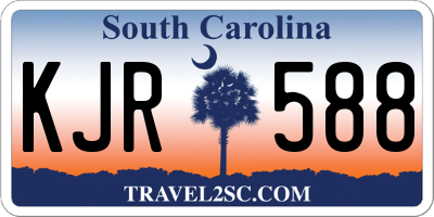SC license plate KJR588